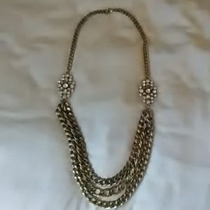 Gold and Rhinestone Necklace